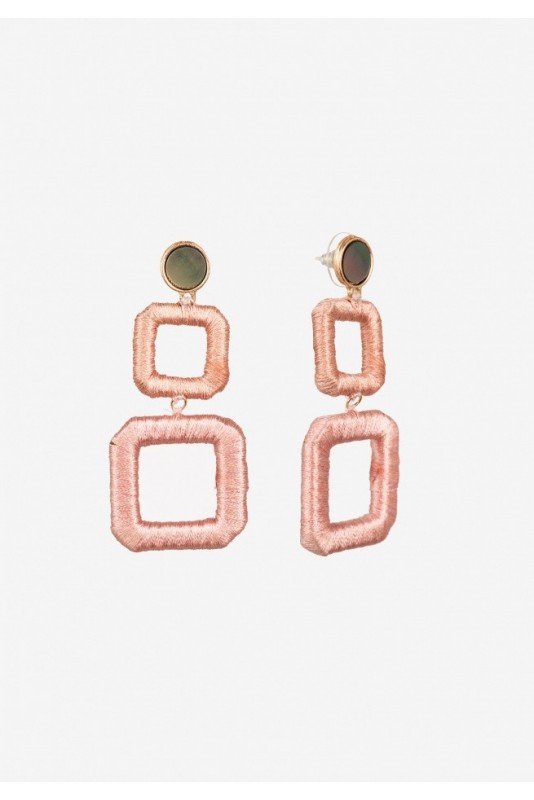 Pendientes Rosa Cuadrados 4439 Vilanova Pendientes Rosa Cuadrados 4439 Vilanova