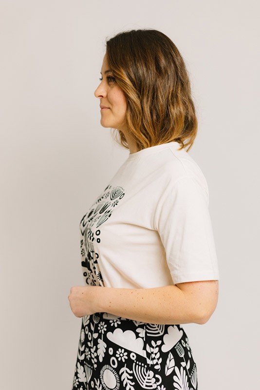 Camiseta Kinsley Relaxed Sugarhill