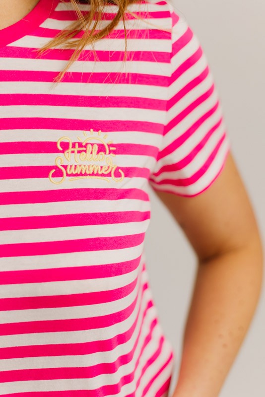 Camiseta Silke Rosa Vero moda