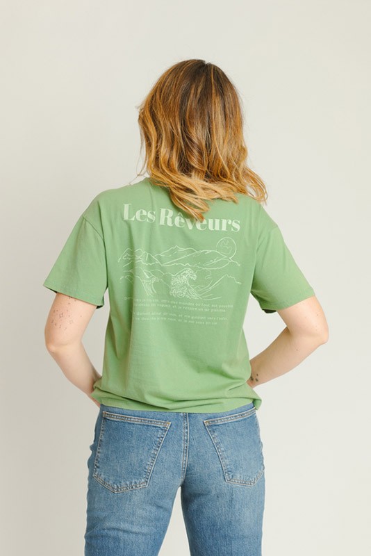 Camiseta Les Reveurs Verde 24Colours Camiseta Les Reveurs Verde 24Colours