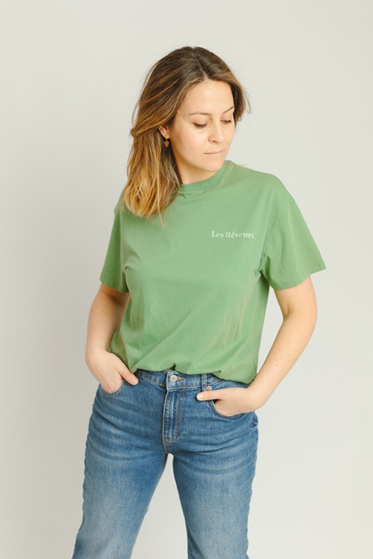 Camiseta Les Reveurs Verde 24Colours Camiseta Les Reveurs Verde 24Colours