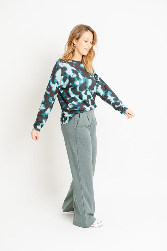 Pantalon Rizzeta Wide Green B Young