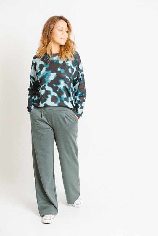 Pantalon Rizzeta Wide Green B Young