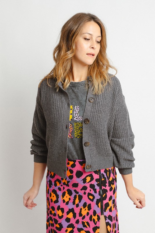 Cardigan Lea Gris Vero Moda Cardigan Lea Gris Vero Moda