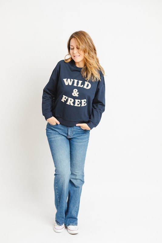 Sudadera Genesis Navy Vero Moda