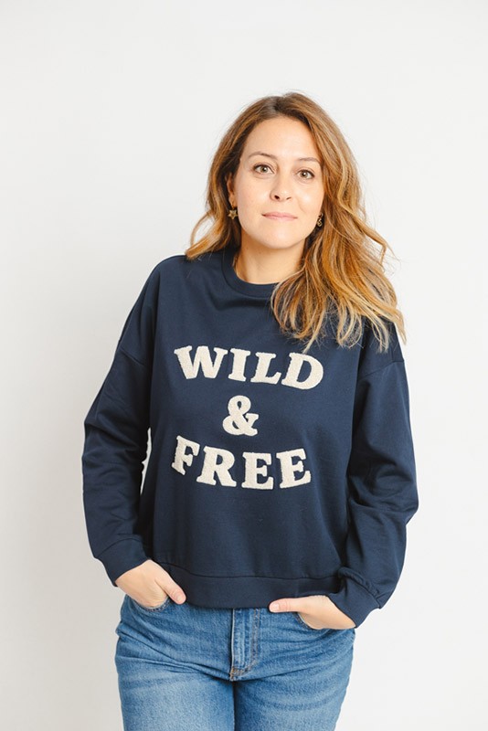Sudadera Genesis Navy Vero Moda