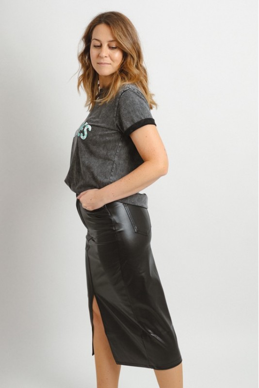 Falda Veri Leather Vero Moda