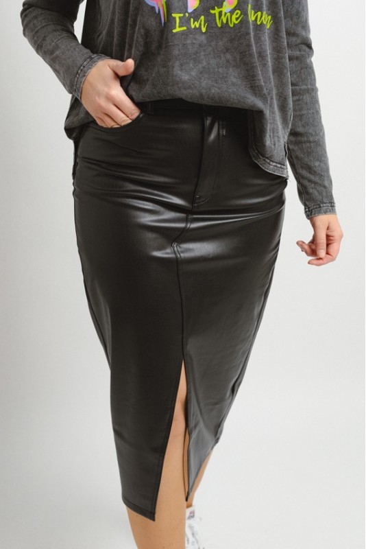 Falda Veri Leather Vero Moda