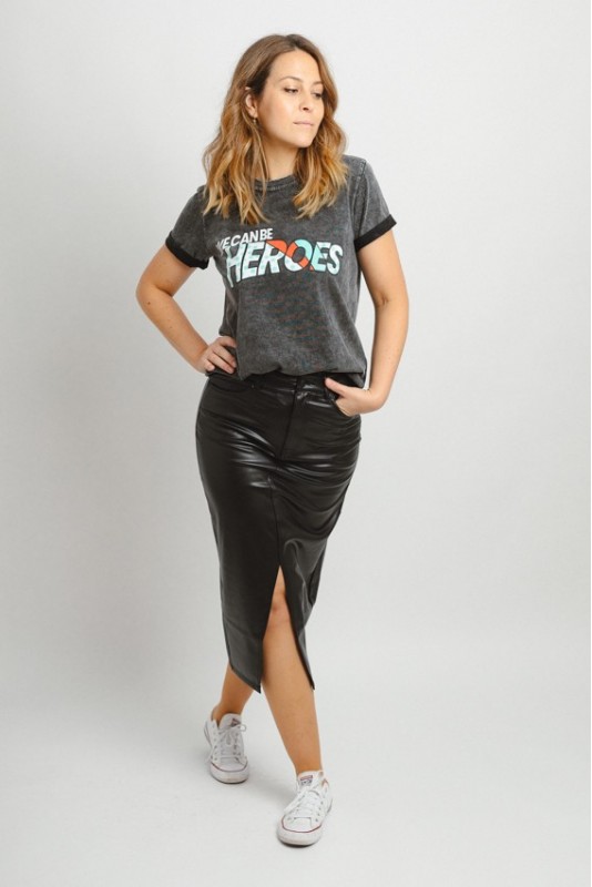 Falda Veri Leather Vero Moda
