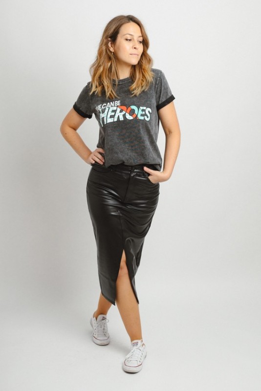 Falda Veri Leather Vero Moda