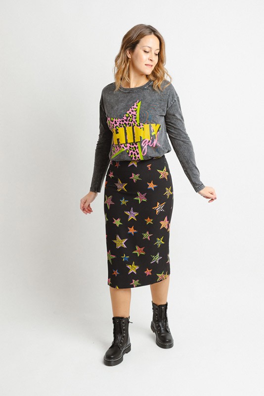 Falda cremallera Shiny Girl Lolina