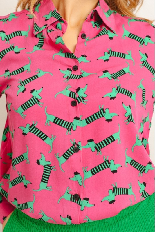 Camisa Perro Verde Lolina