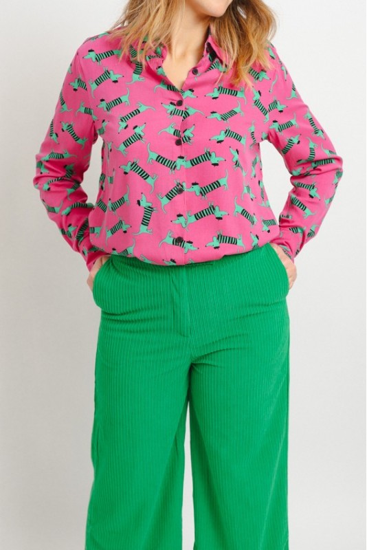 Camisa Perro Verde Lolina