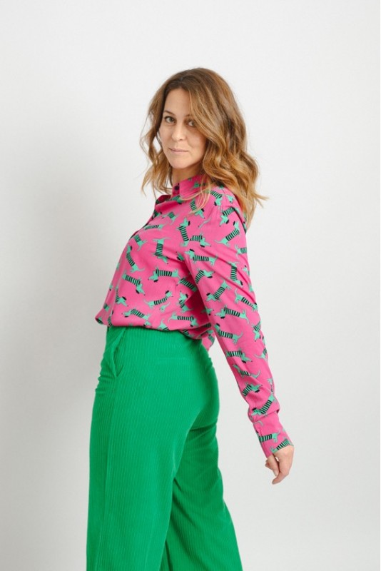 Pantalon Pana Verde Lolina
