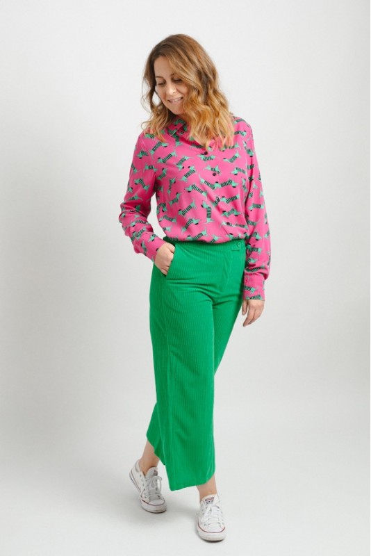 Pantalon Pana Verde Lolina