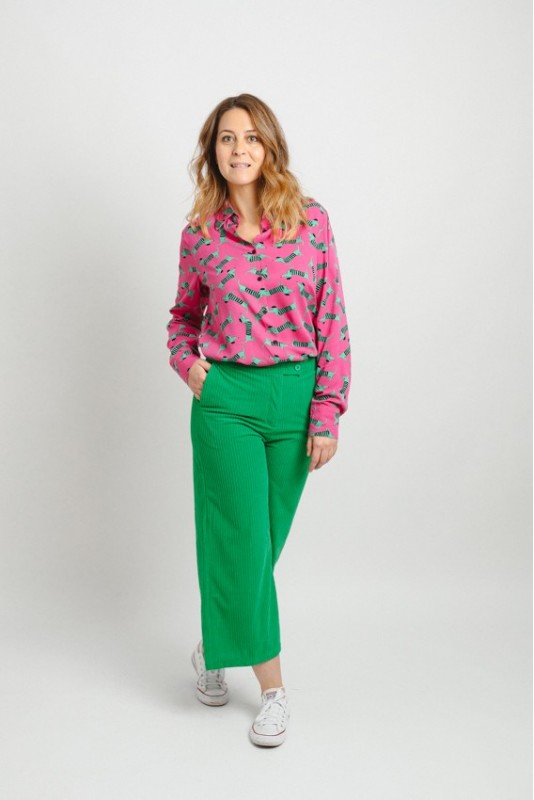 Pantalon Pana Verde Lolina