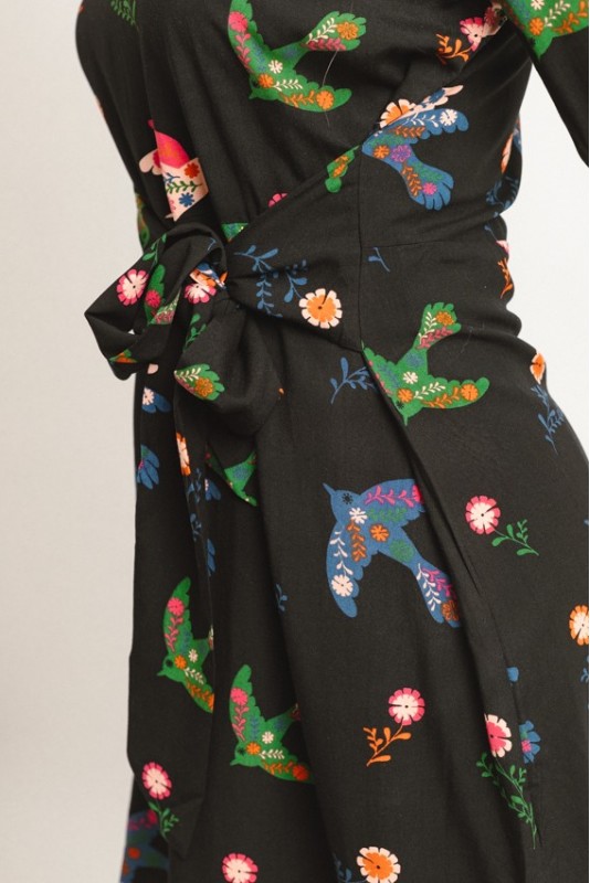 Vestido Oksana Birds Sugarhill