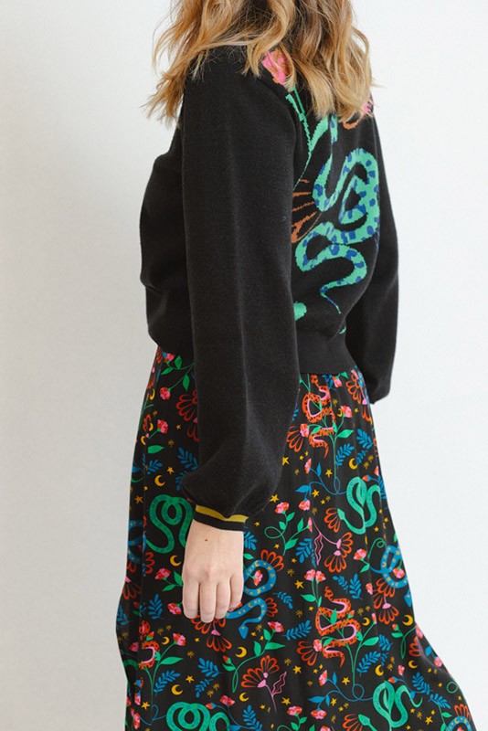 Falda Rosalind Snake Sugarhill Falda Rosalind Snake Sugarhill