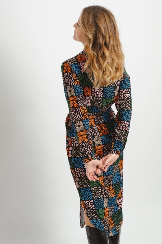 Vestido Betty Multi Doodle Sugarhill