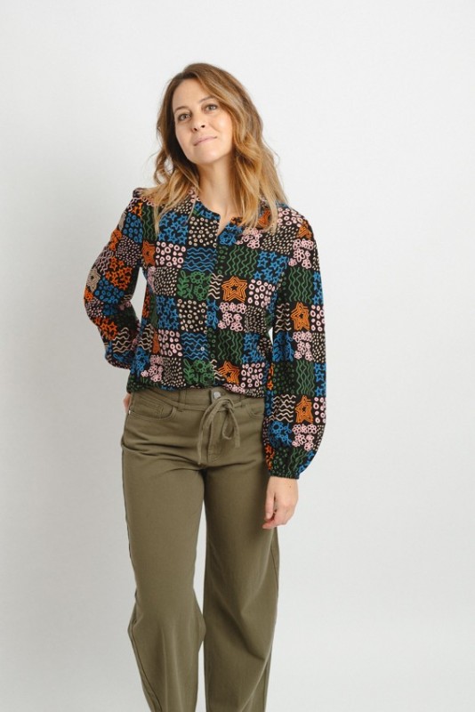 Blusa Hanna Multi Doodle Sugarhill