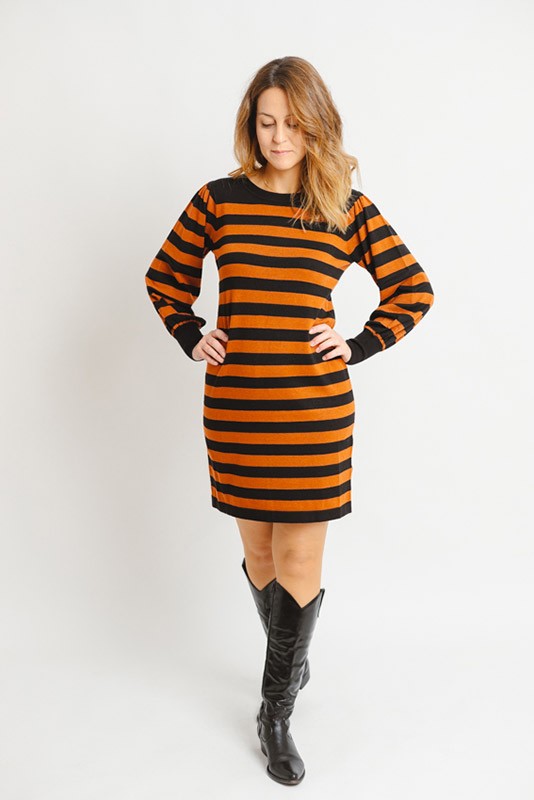 Vestido Paige Stripes Sugarhill Vestido Paige Stripes Sugarhill