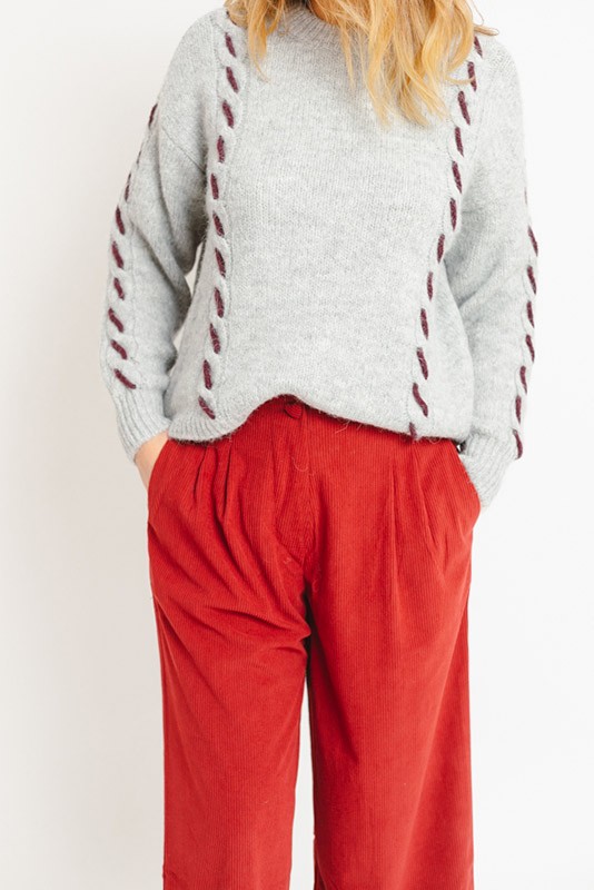 Jersey Ilina Light Grey Vero Moda Jersey Ilina Light Grey Vero Moda