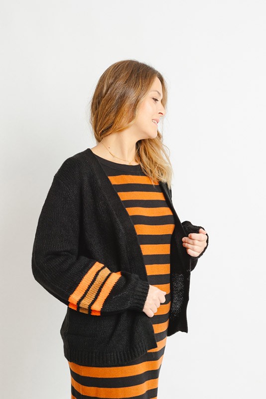 Cardigan Ivette Black Flash Sugarhill Cardigan Ivette Black Flash Sugarhill