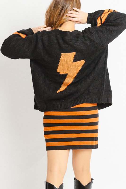 Cardigan Ivette Black Flash Sugarhill Cardigan Ivette Black Flash Sugarhill