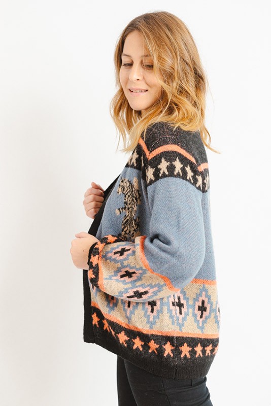 Cardigan Ivette Tigers Sugarhill