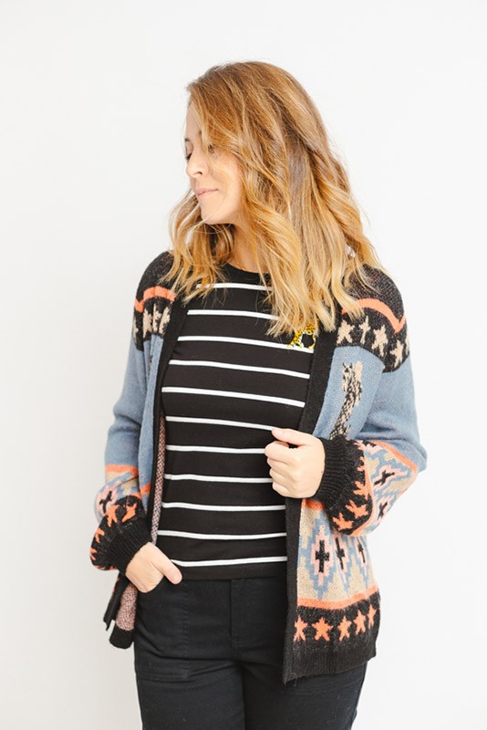 Cardigan Ivette Tigers Sugarhill