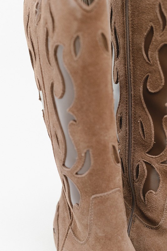 Bota Cowboy Serraje Troquelado
