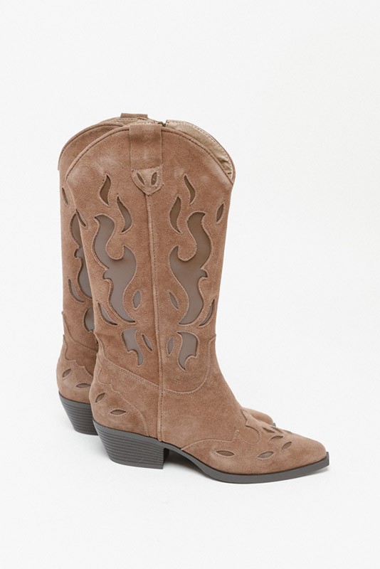 Bota Cowboy Serraje Troquelado