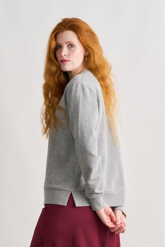 Sudadera Basica Gris Anabel Lee