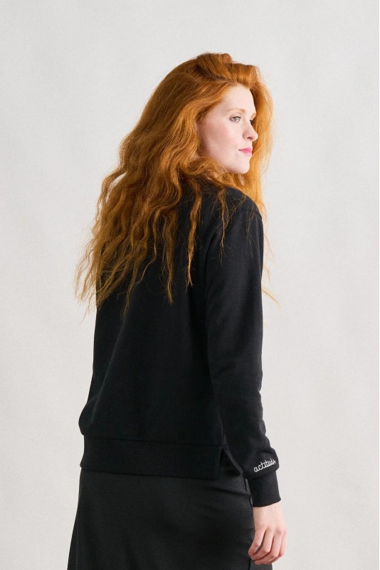 Sudadera Basica Negra Anabel Lee