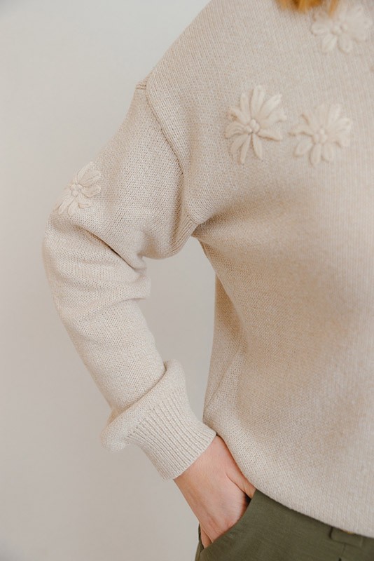 Jersey Daisy Beige Vero Moda