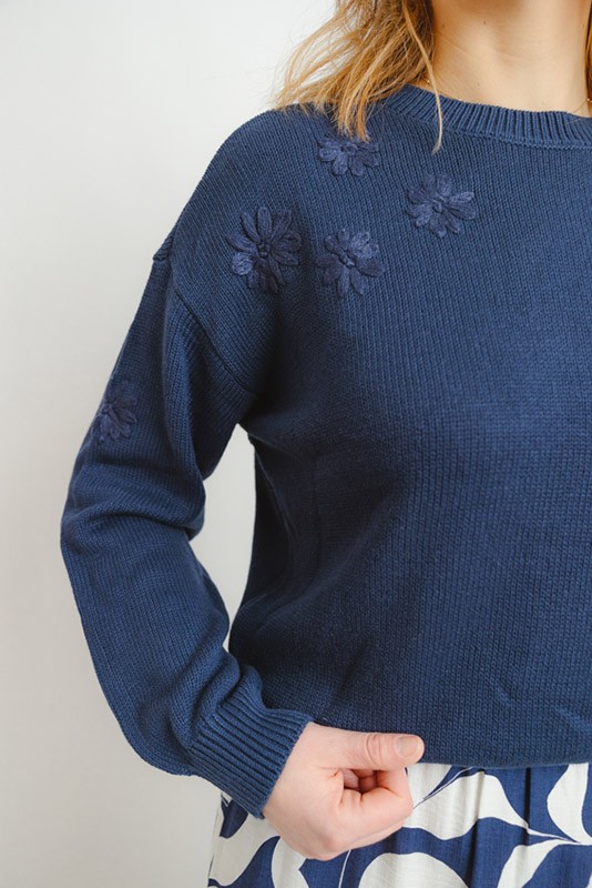 Jersey Daisy Azul Oscuro Vero Moda