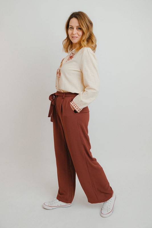 Pantalon Jadina Vino Vero Moda