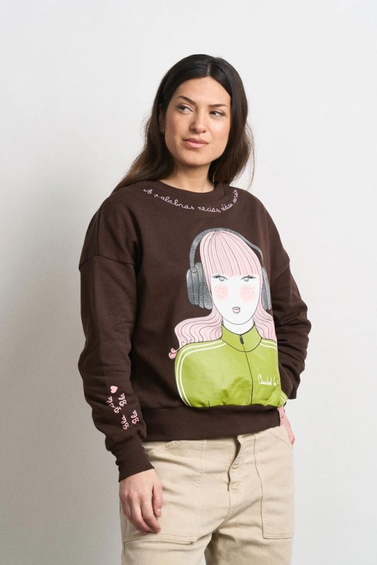 Sudadera Bla bla bla Anabel lee