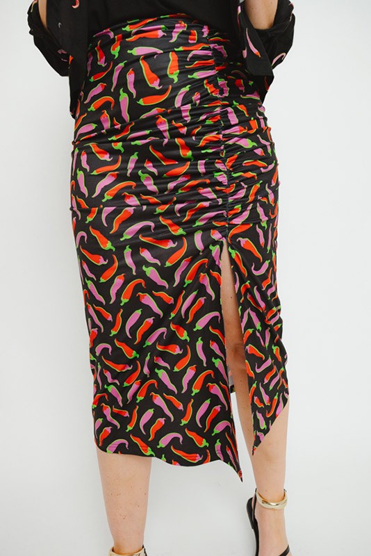 Falda Drapeada Picante Lolina