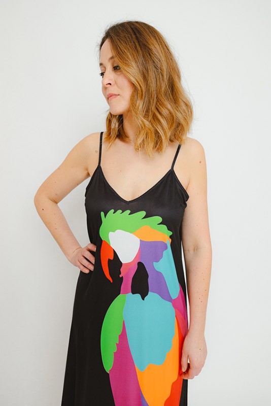 Vestido Lencero Al Loro Lolina