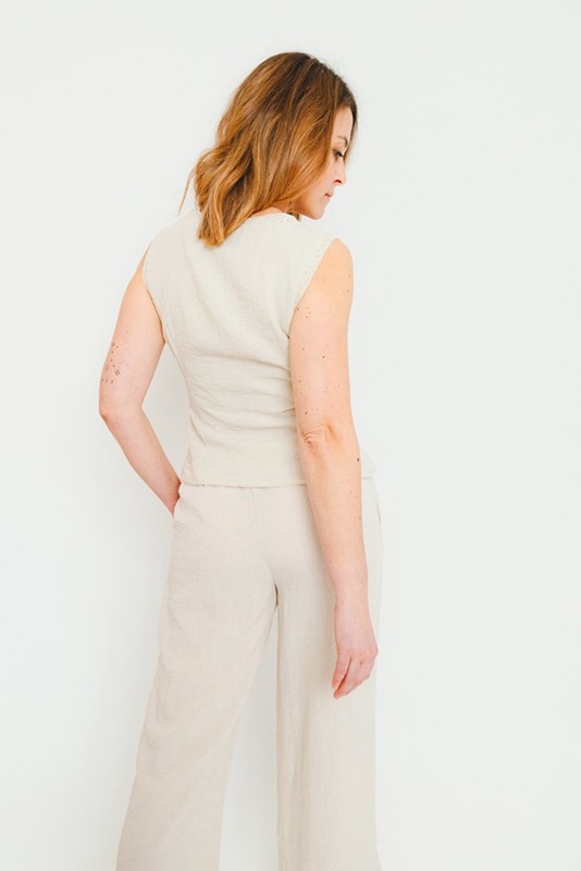 Top Alise beige Vero Moda