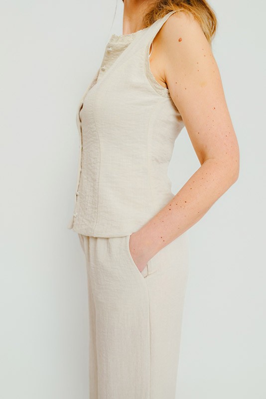 Top Alise beige Vero Moda