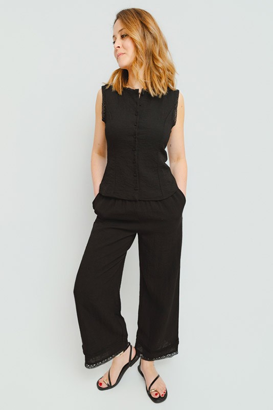 Pantalon Alise Negro Vero Moda