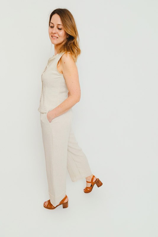 Pantalon Alise Beige Vero Moda