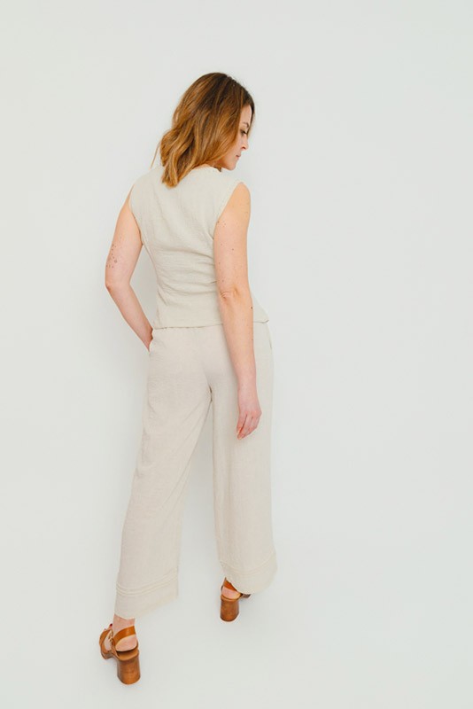 Pantalon Alise Beige Vero Moda