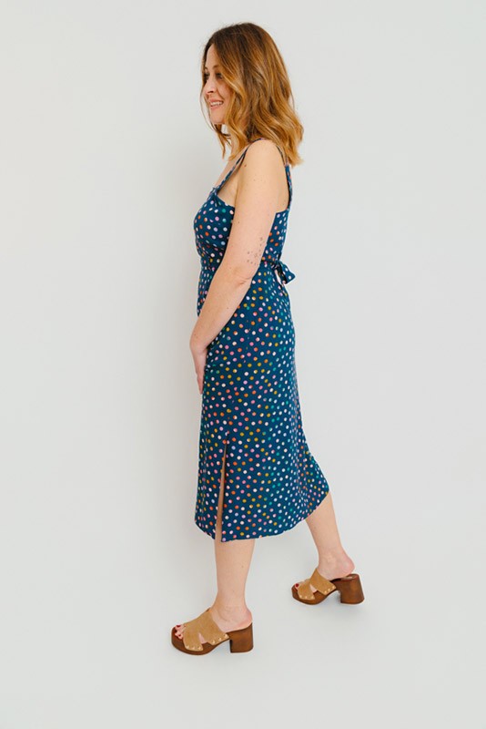 Vestido midi Elva Sugarhill