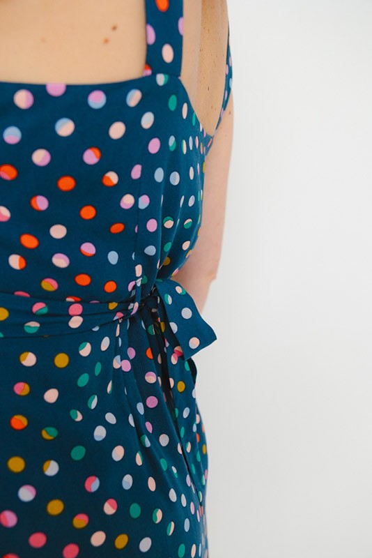 Vestido midi Elva Sugarhill