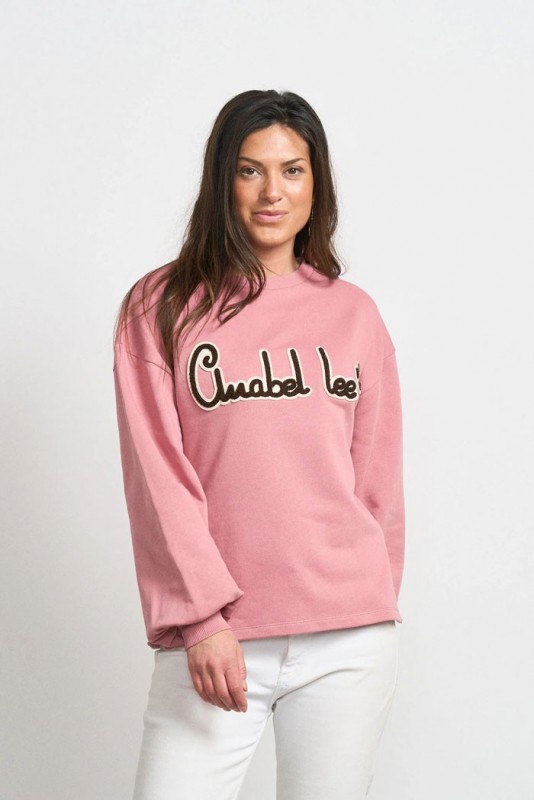 Sudadera Basica Rosa Anabel Lee