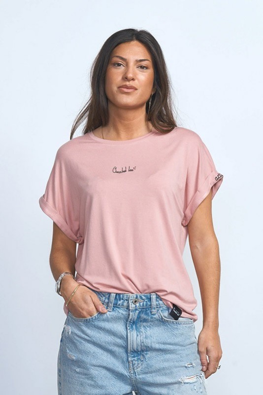 Camiseta Basica Rosa Anabel Lee