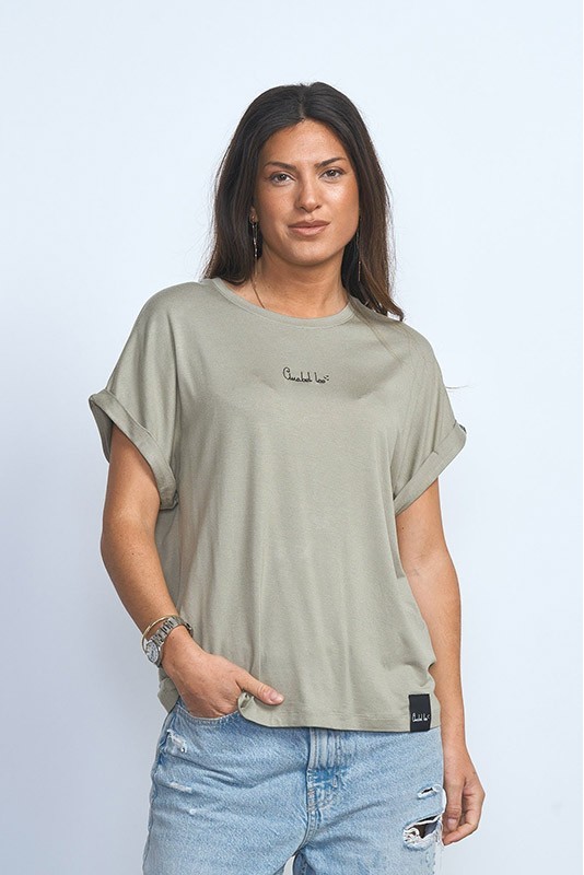 Camiseta Basica Verde Anabel lee